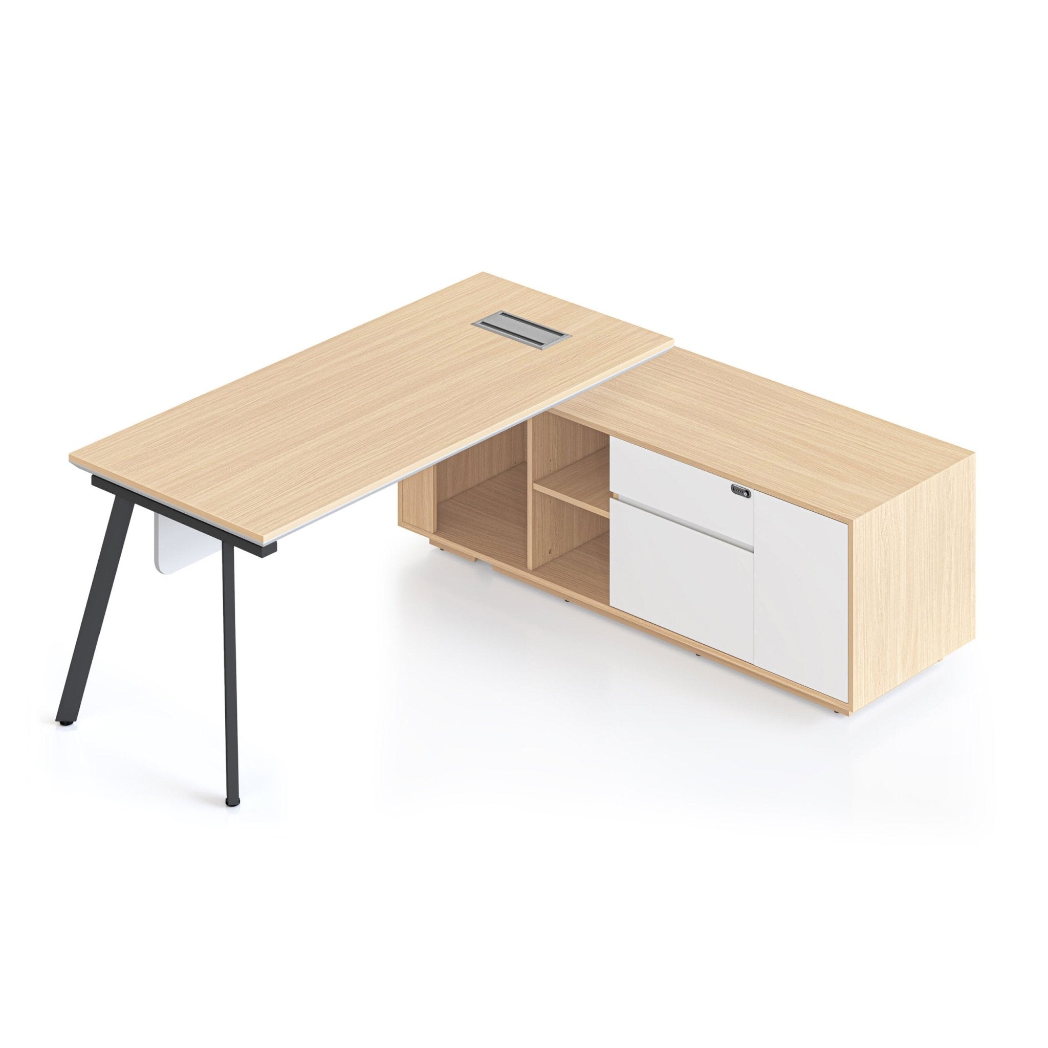 Casa Executive Desk & Cabinet - Easy Office Furniture