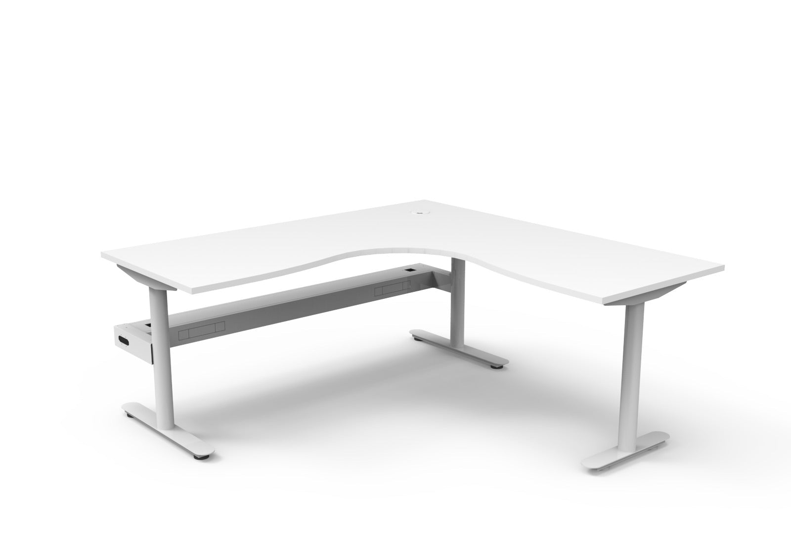 Halo Static Corner Workstation - Easy Office Furniture