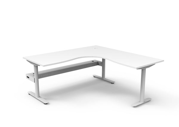 Halo Static Corner Workstation - Easy Office Furniture