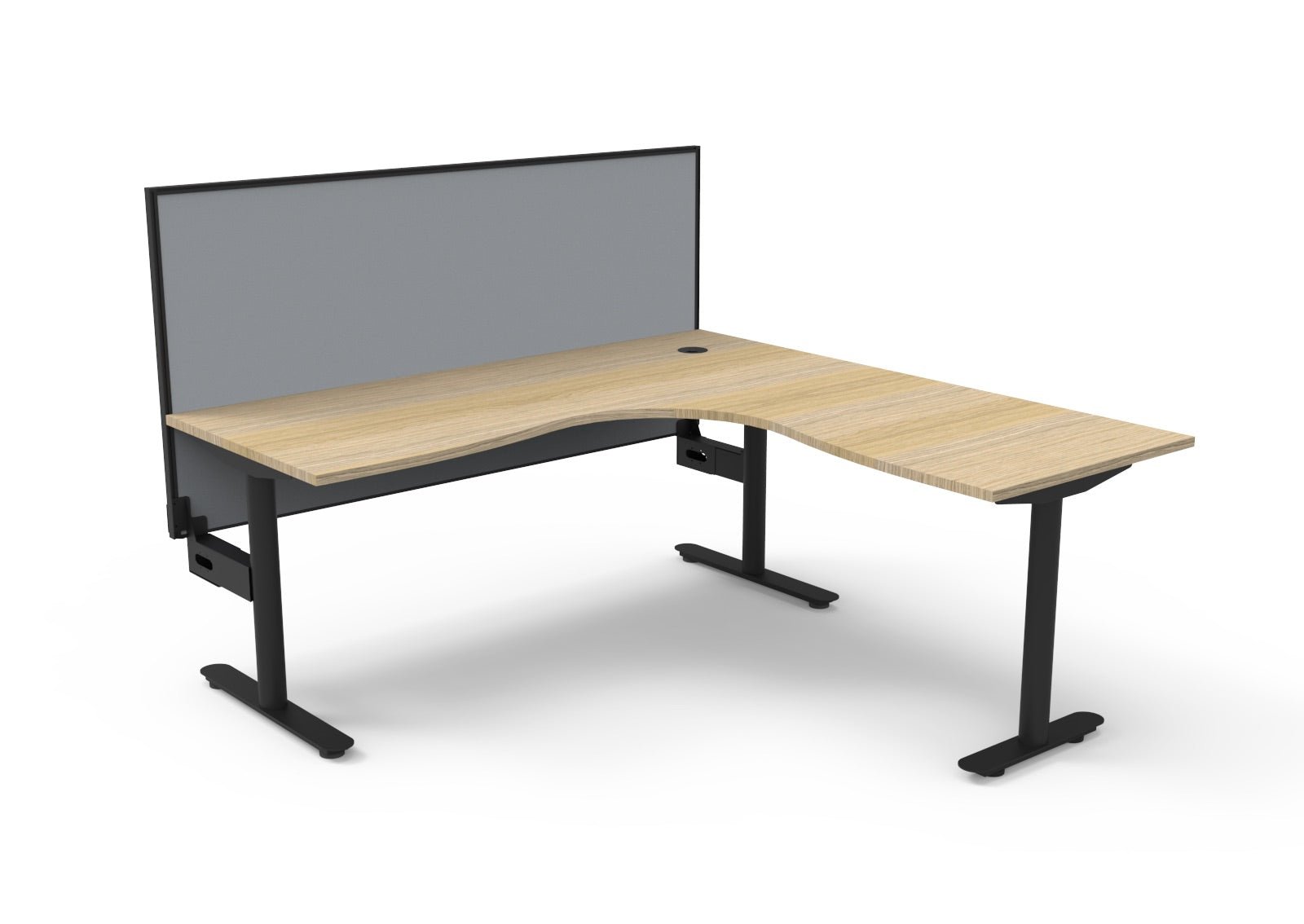 Halo Static Corner Workstation - Easy Office Furniture