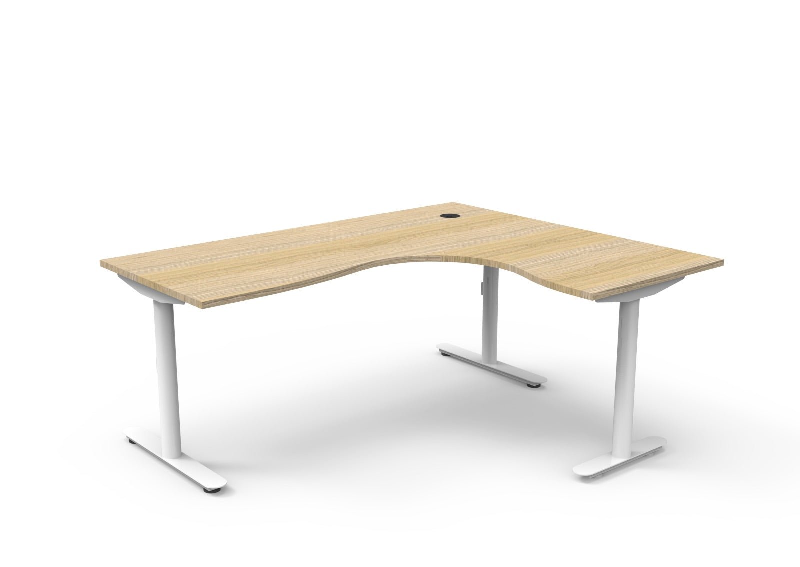 Halo Static Corner Workstation - Easy Office Furniture