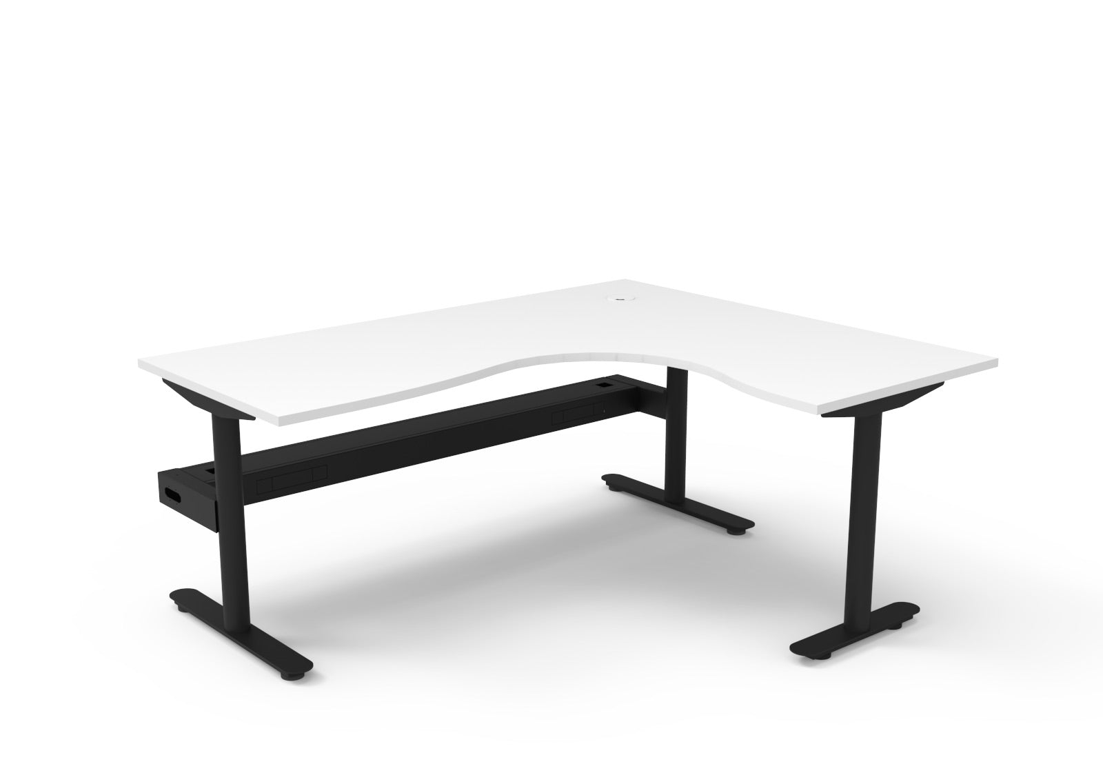 Halo Static Corner Workstation - The Easy Company