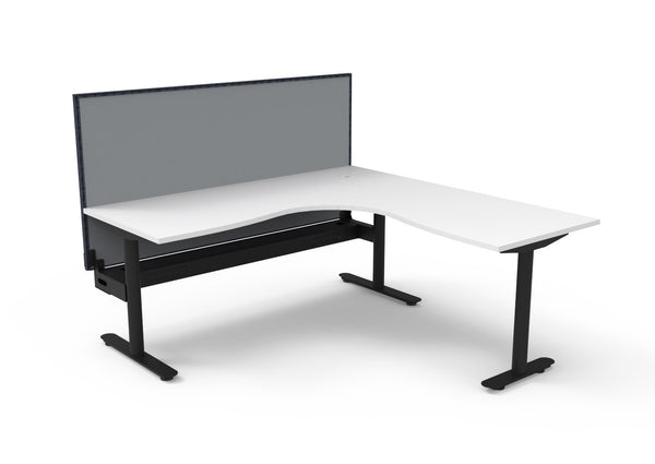 Halo Static Corner Workstation - Easy Office Furniture