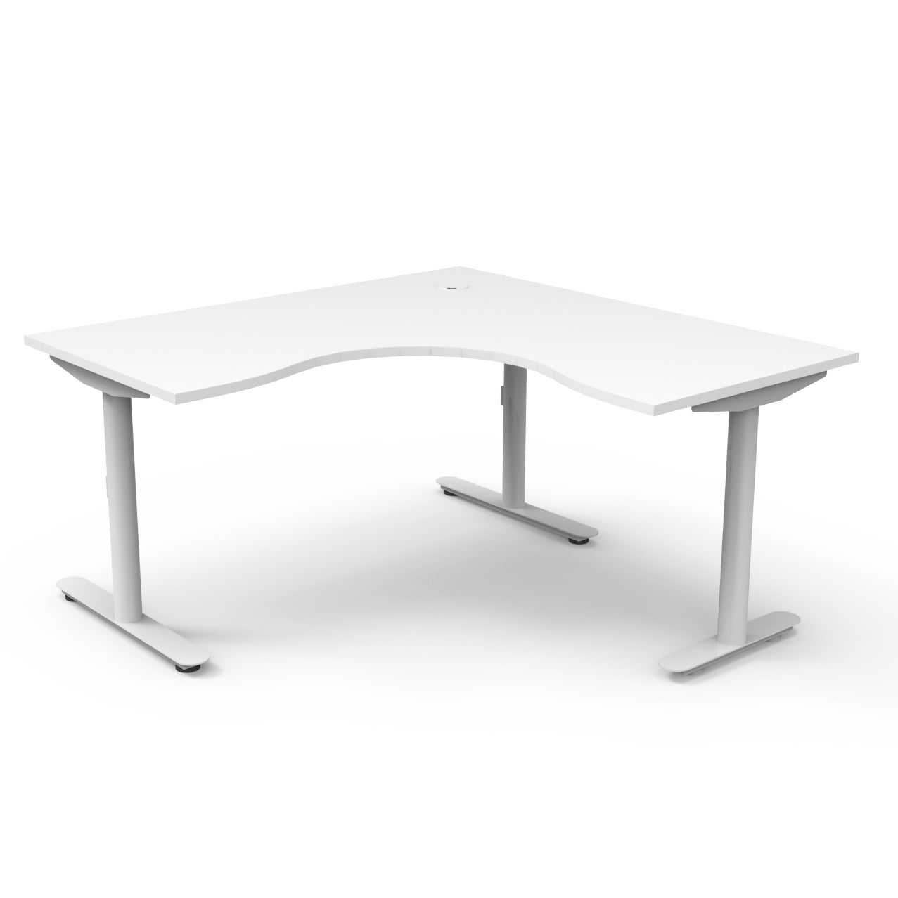 Halo Static Corner Workstation - Easy Office Furniture