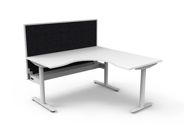 Halo Static Corner Workstation - Easy Office Furniture