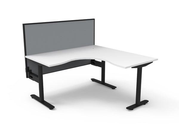 Halo Static Corner Workstation - Easy Office Furniture