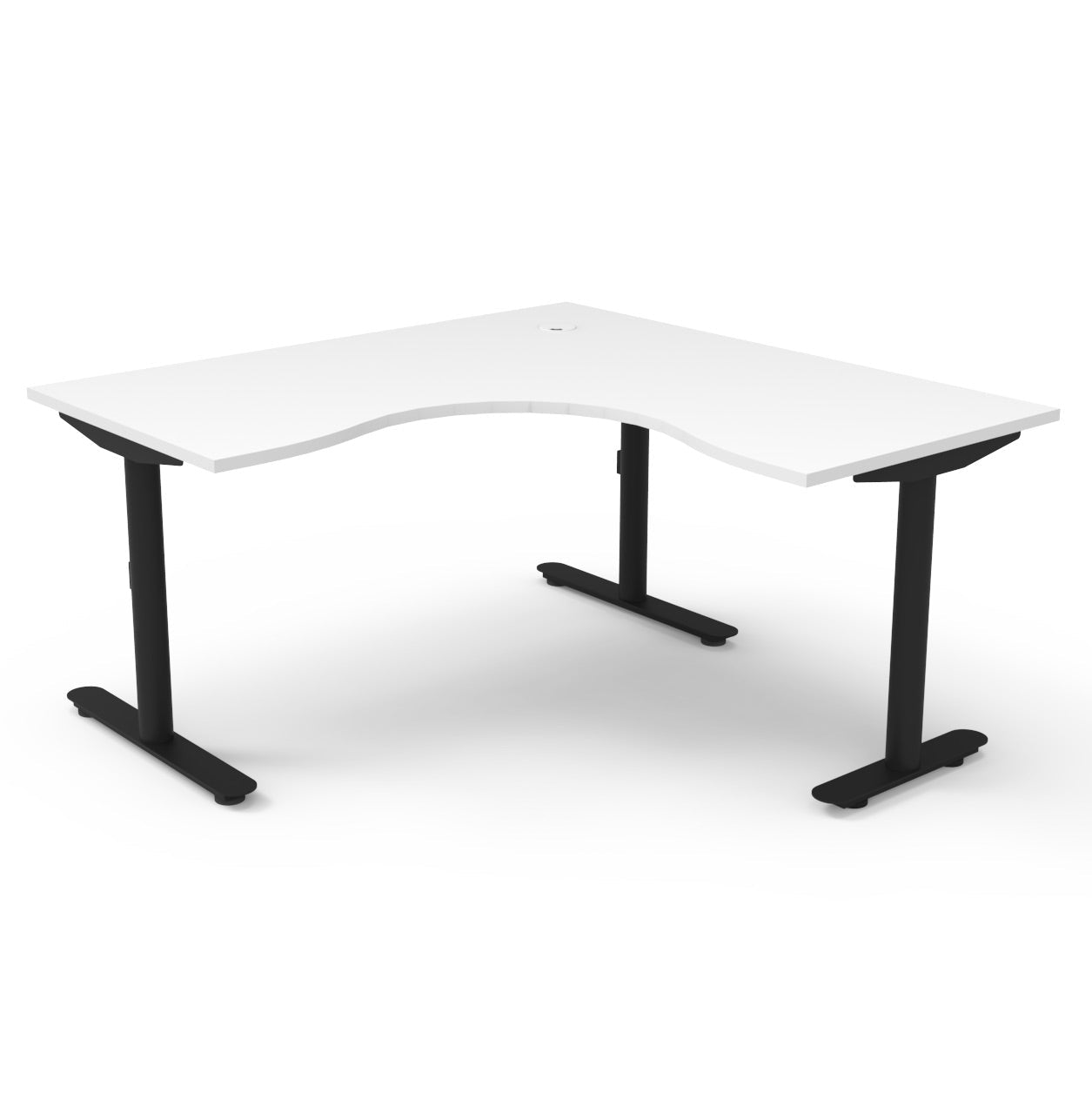 Halo Static Corner Workstation - Easy Office Furniture