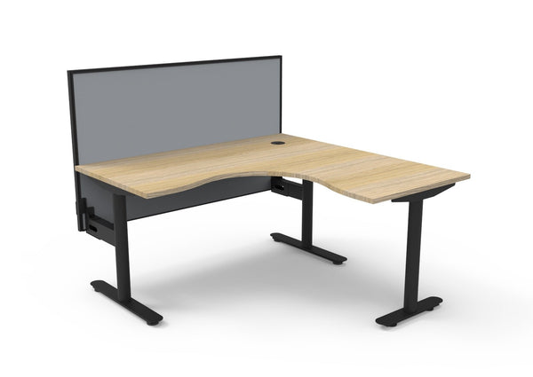 Halo Static Corner Workstation - Easy Office Furniture