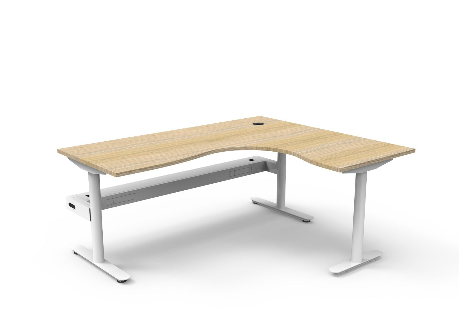 Halo Static Corner Workstation - Easy Office Furniture