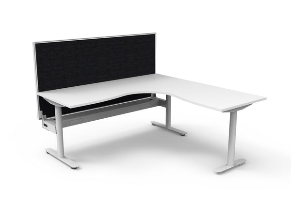 Halo Static Corner Workstation - Easy Office Furniture