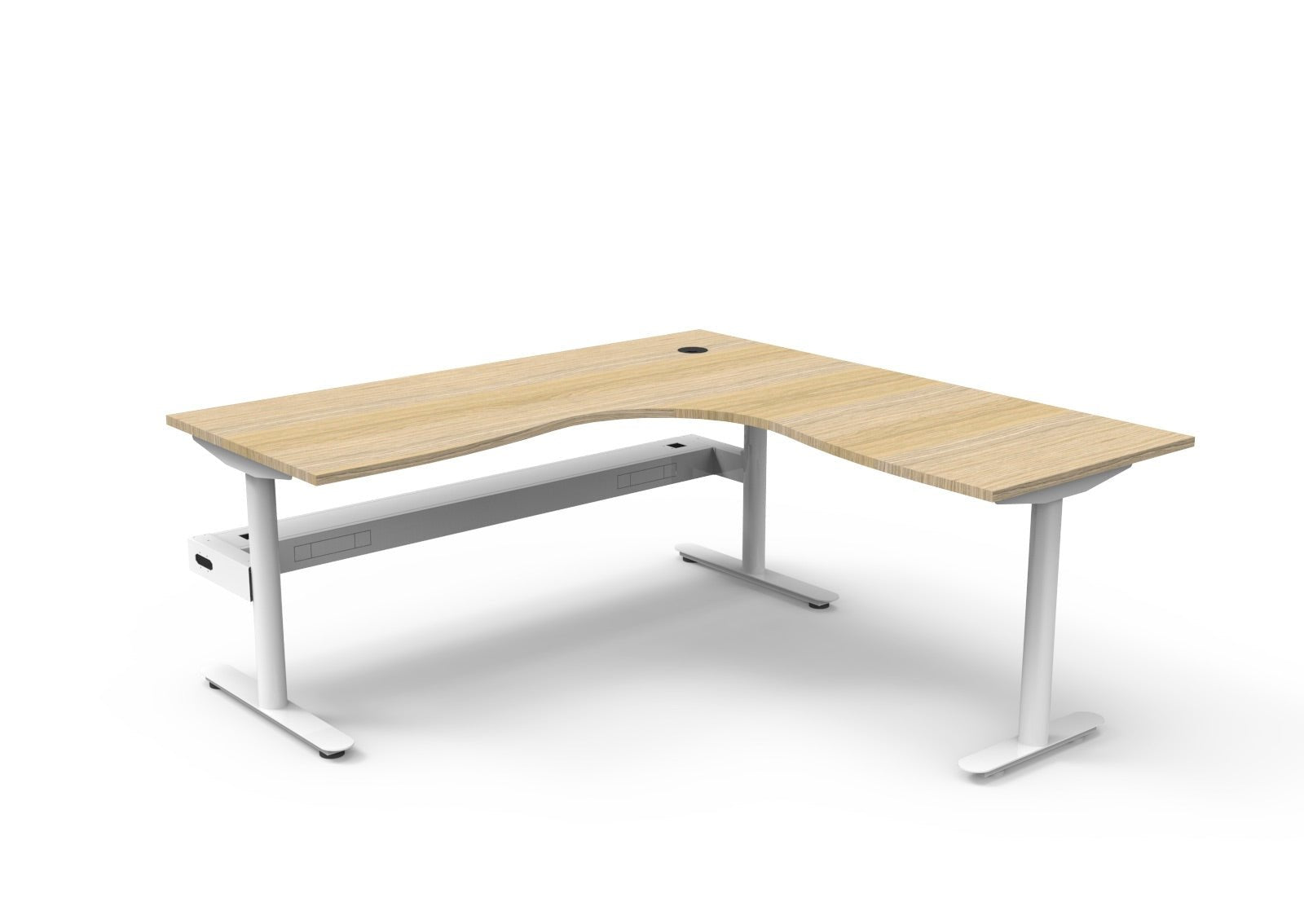 Halo Static Corner Workstation - Easy Office Furniture