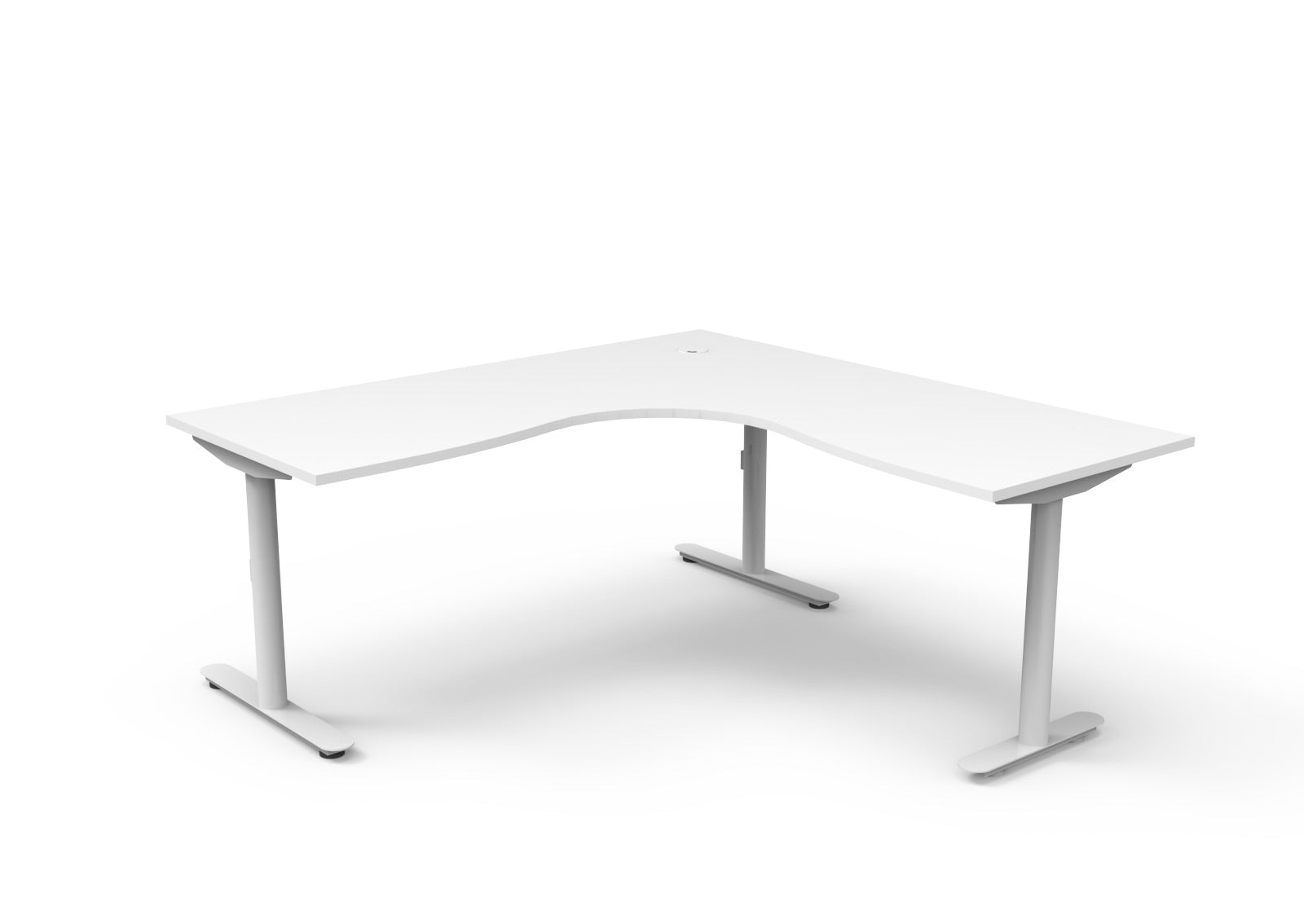 Halo Static Corner Workstation - The Easy Company