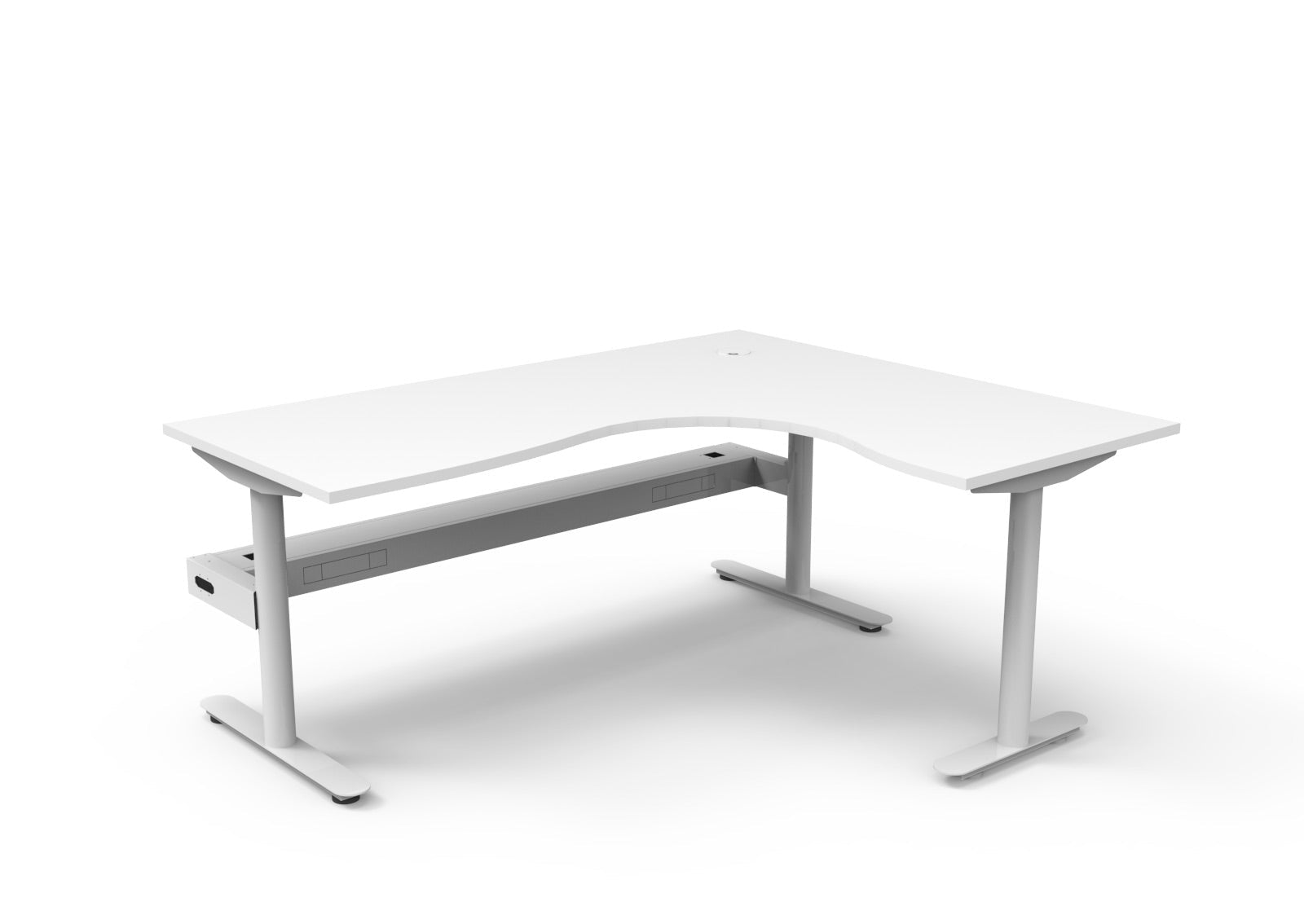 Halo Static Corner Workstation - Easy Office Furniture