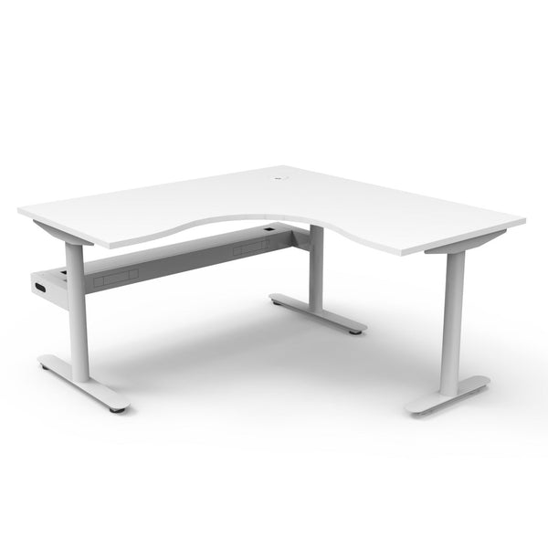 Halo Static Corner Workstation - Easy Office Furniture