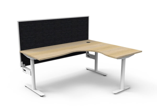 Halo Static Corner Workstation - The Easy Company