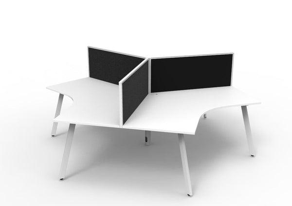 Infinity 120 Degree Workstation - Eternity Leg - Easy Office Furniture