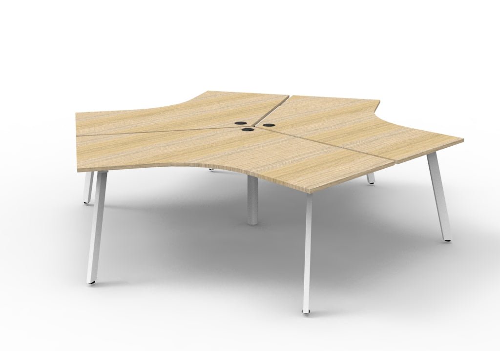 Infinity 120 Degree Workstation - Eternity Leg - Easy Office Furniture