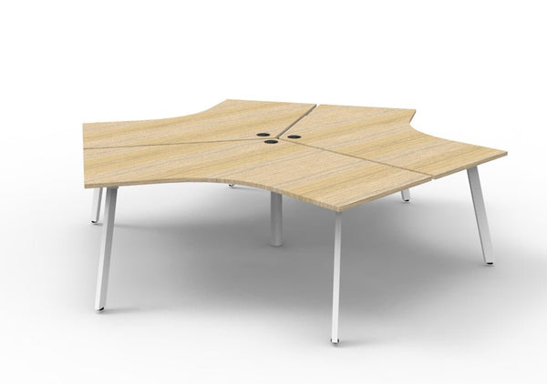 Infinity 120 Degree Workstation - Eternity Leg - Easy Office Furniture