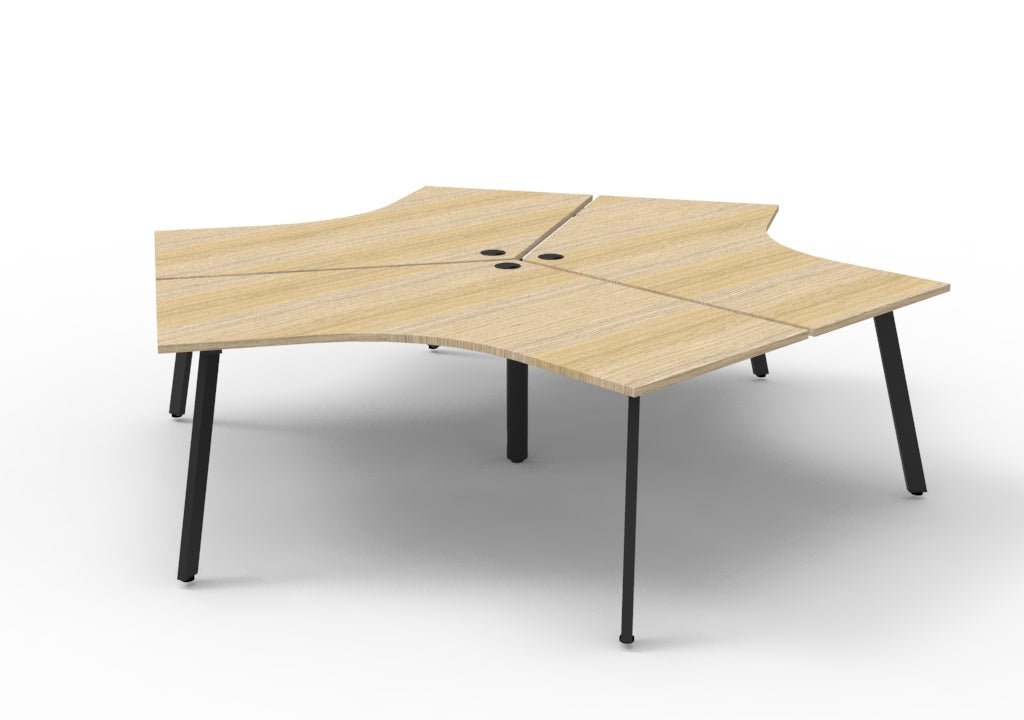Infinity 120 Degree Workstation - Eternity Leg - Easy Office Furniture