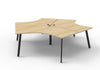 Infinity 120 Degree Workstation - Eternity Leg - Easy Office Furniture