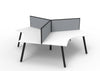 Infinity 120 Degree Workstation - Eternity Leg - Easy Office Furniture