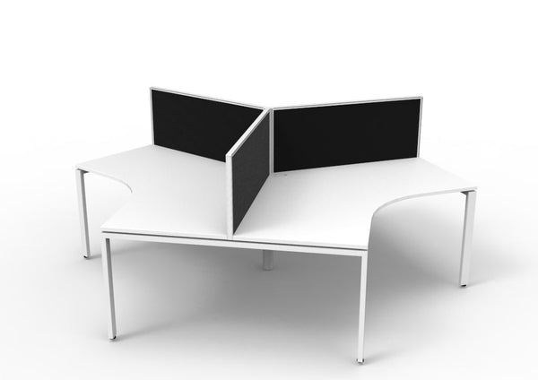 Infinity 120 Degree Workstation - Profile Leg - Easy Office Furniture