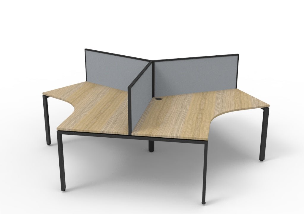 Infinity 120 Degree Workstation - Profile Leg - Easy Office Furniture