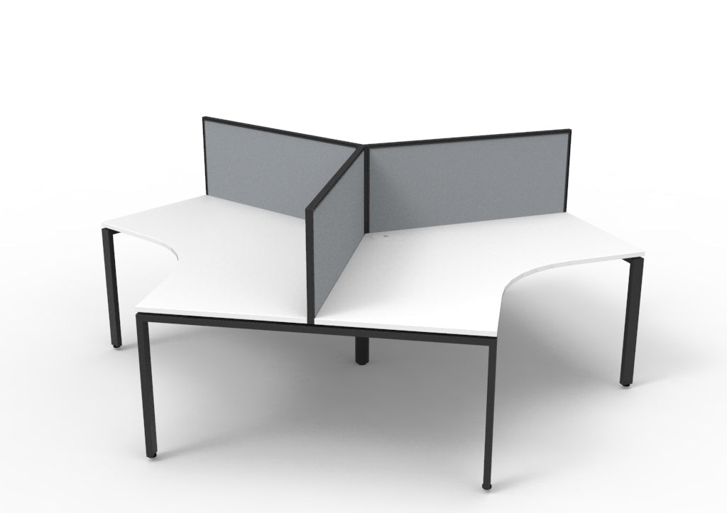 Infinity 120 Degree Workstation - Profile Leg - Easy Office Furniture