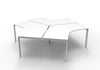 Infinity 120 Degree Workstation - Profile Leg - Easy Office Furniture