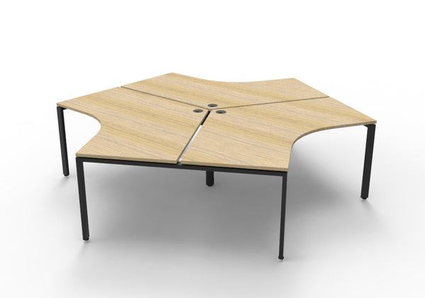 Infinity 120 Degree Workstation - Profile Leg - Easy Office Furniture