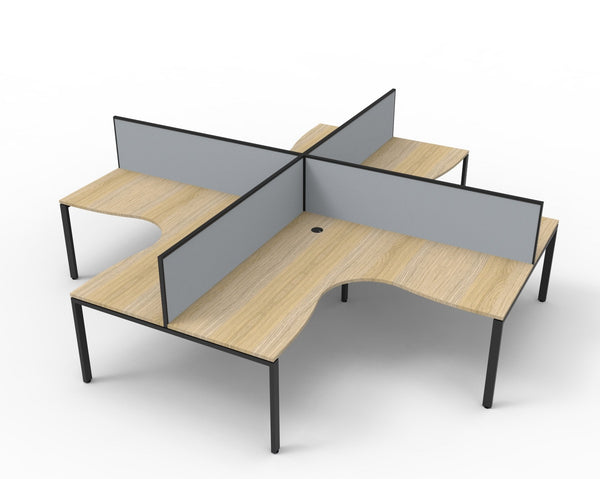 Infinity Profile Leg Corner Workstation - Easy Office Furniture