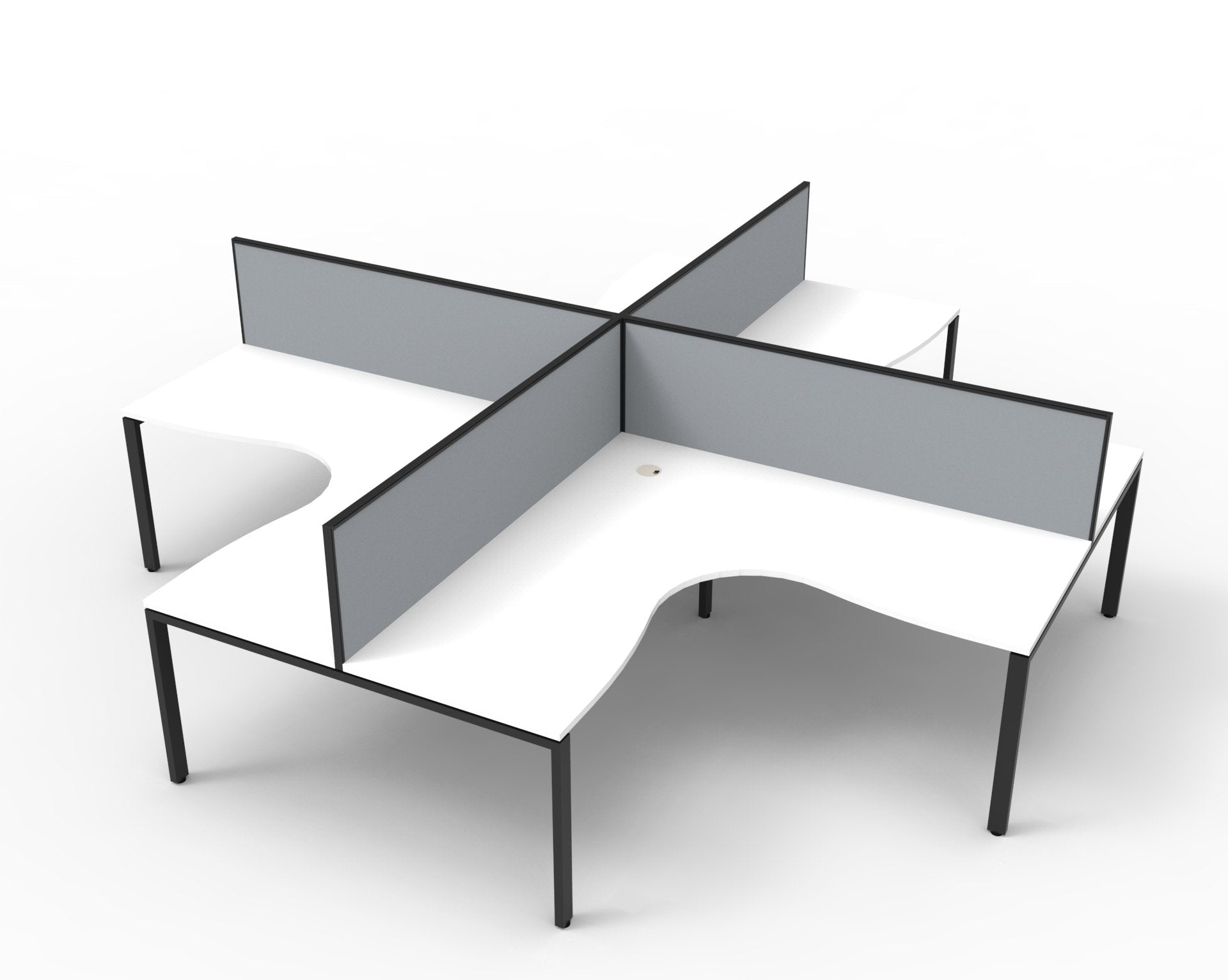 Infinity Profile Leg Corner Workstation - Easy Office Furniture
