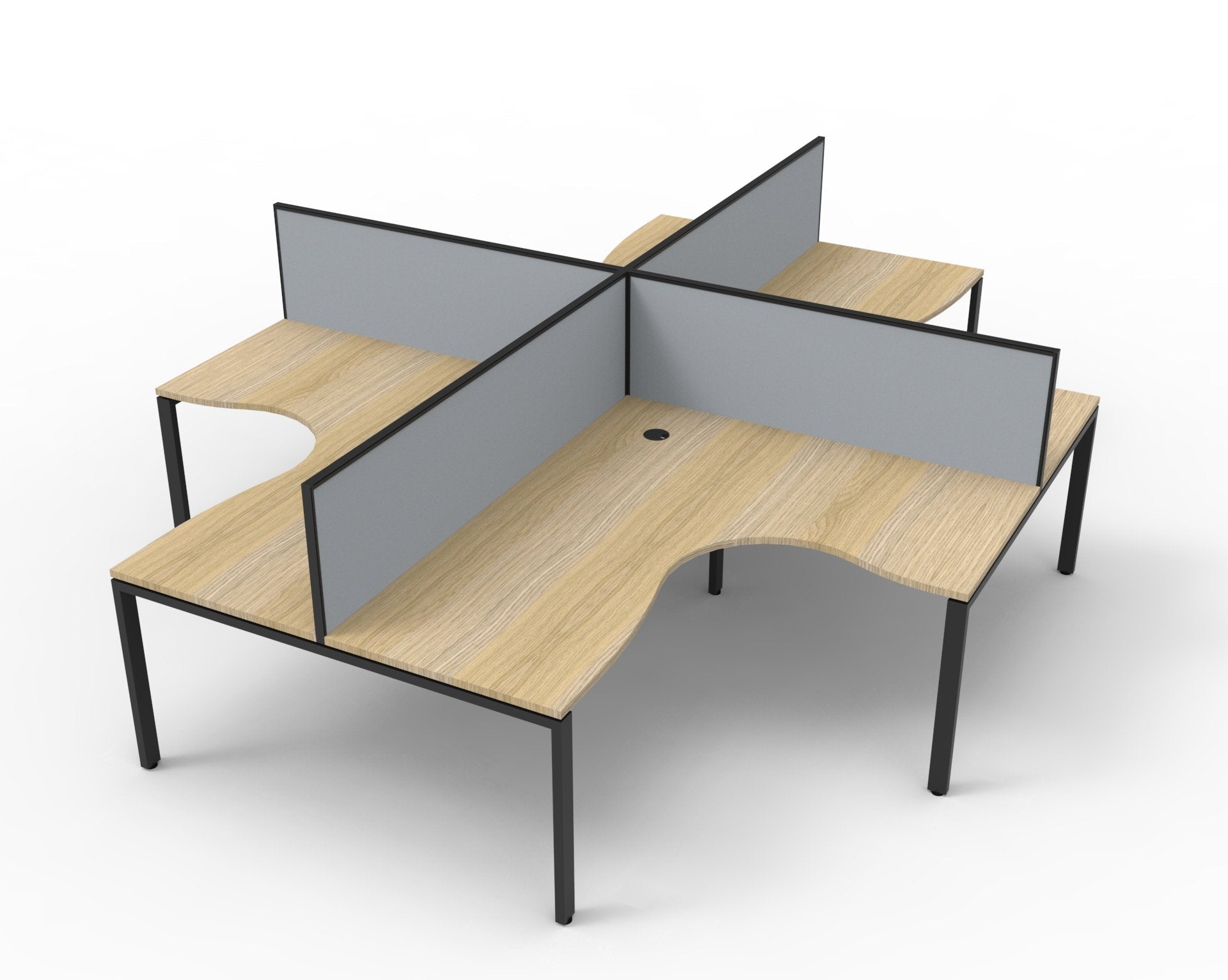 Infinity Profile Leg Corner Workstation - Easy Office Furniture