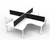 Infinity Profile Leg Corner Workstation - Easy Office Furniture