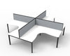 Infinity Profile Leg Corner Workstation