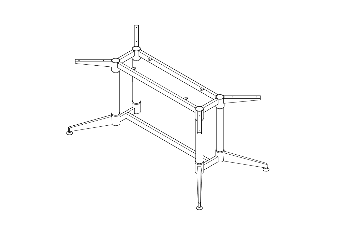 Typhoon Single Stage Meeting Table Frame - Easy Office Furniture