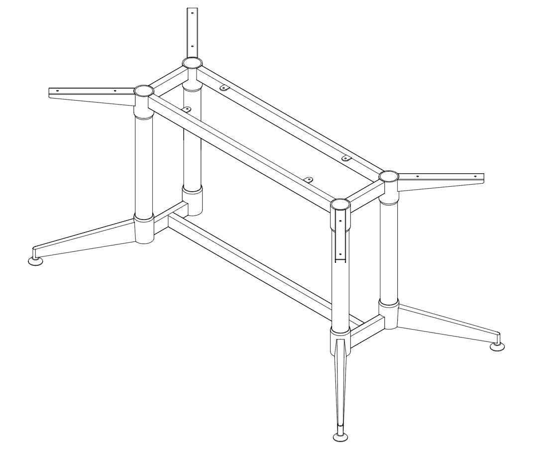 Typhoon Single Stage Meeting Table Frame - Easy Office Furniture